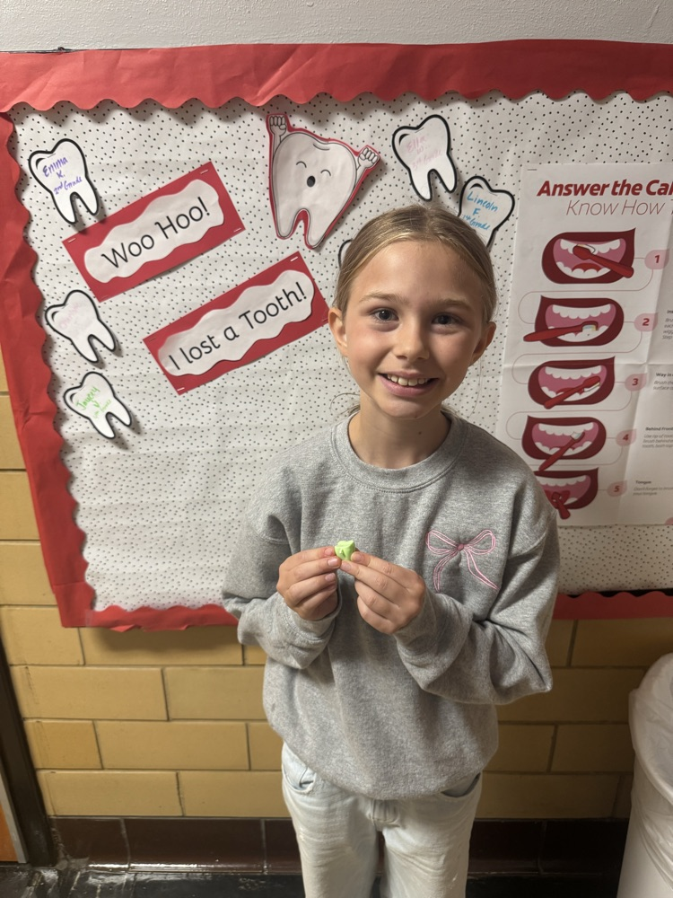 student who lost a tooth