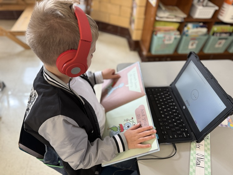 student reading independently 