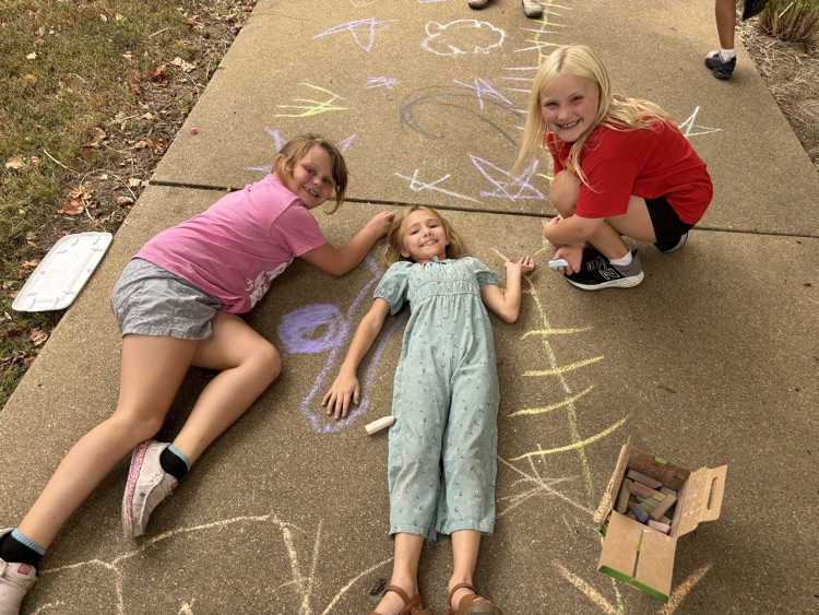 students playing outside 