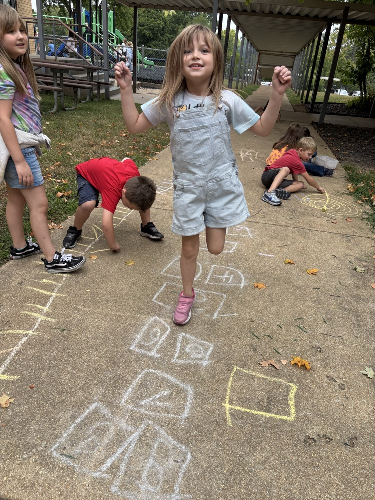 students playing outside 