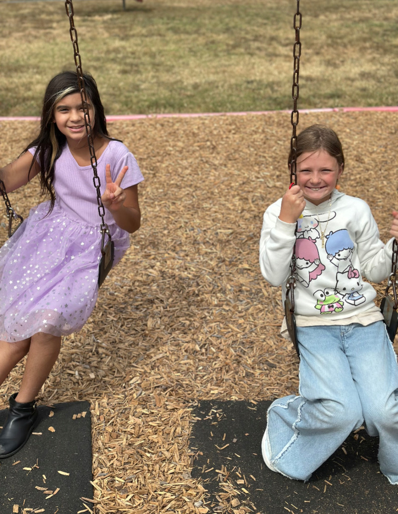 student playing at recess