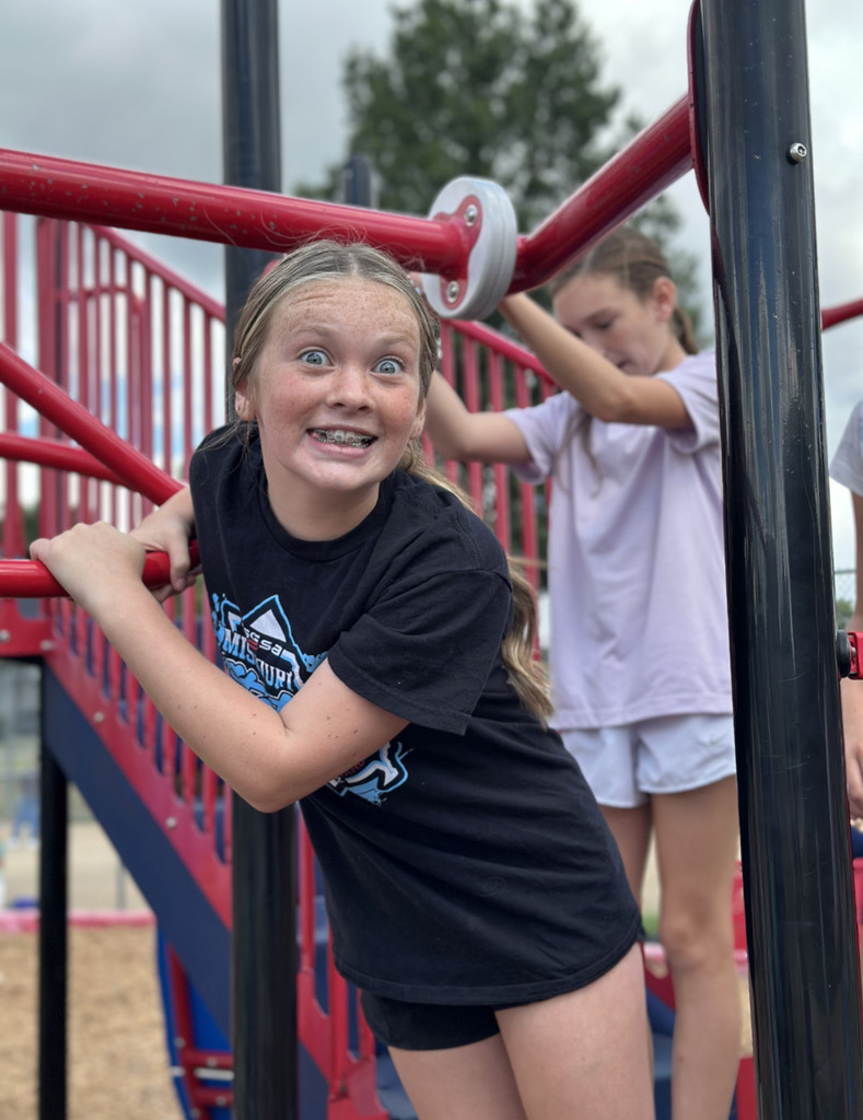 student playing at recess