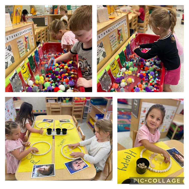 This week we are creating faces using a wide variety of materials! We are exploring the world of emotions/feelings through play and stories to help the children understand themselves and people around them.