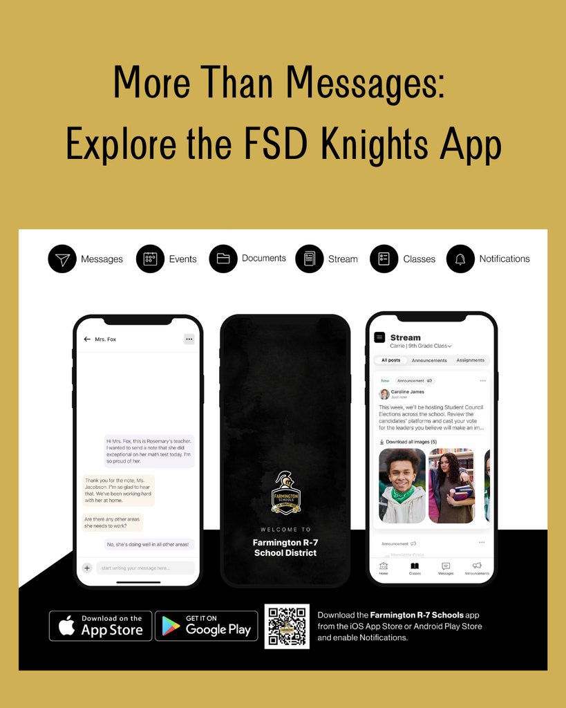 More Than Messages:  Explore the FSD Knights App