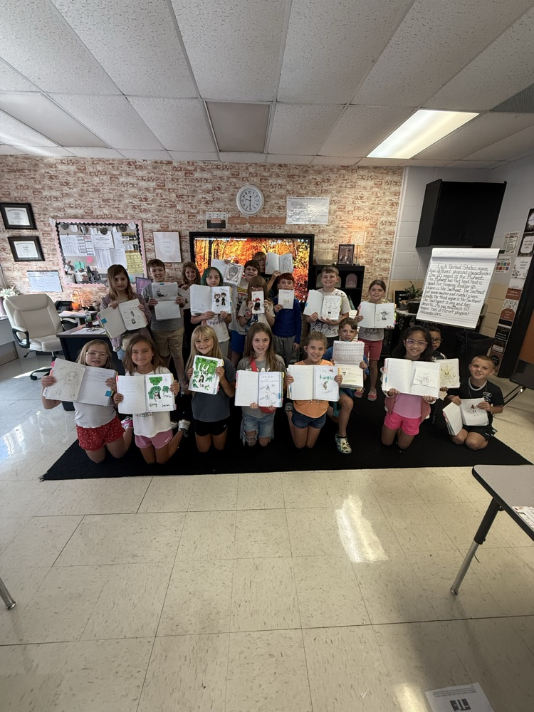 Mrs. Hovis’ class loved sharing the characters they have been reading about in their Reading Response Journals