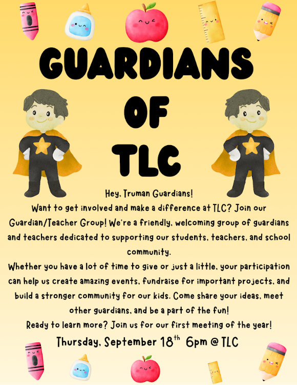 Guardians of TLC Meeting Flyer