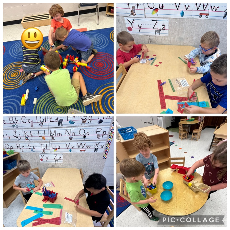 Mrs G’s preschool students enjoying learning stations.