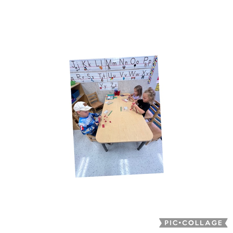 Mrs G’s preschool students enjoying learning stations.