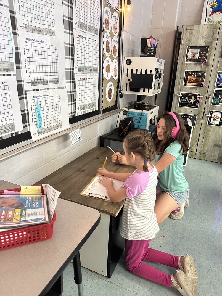 students doing math review games