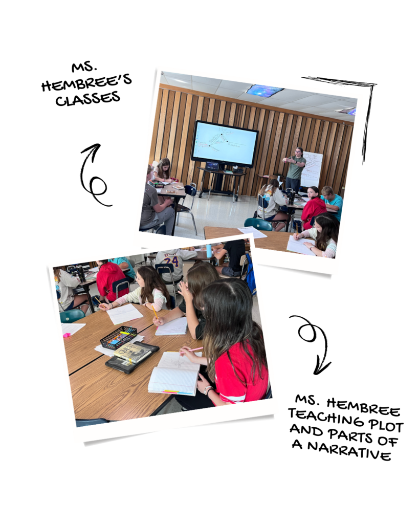 Ms. Hembree teaching plot and parts of a narrative