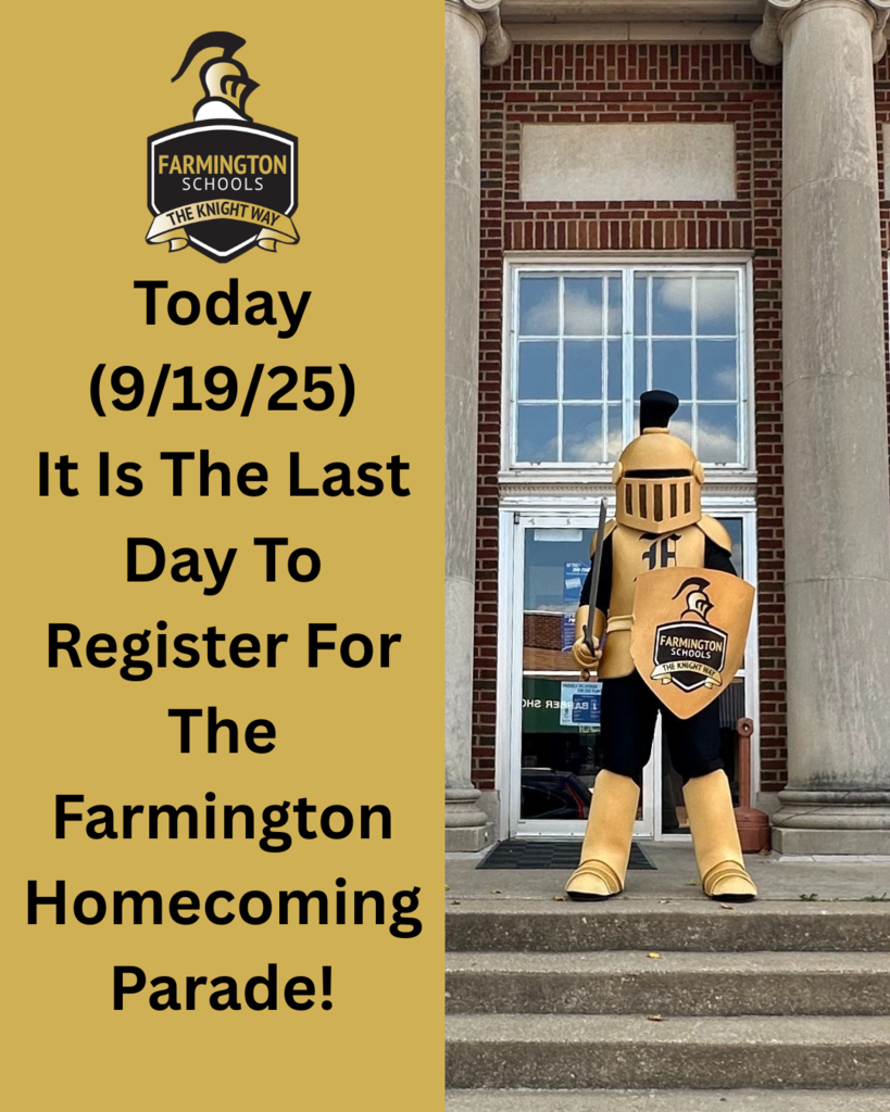 knight mascot and the same info that is in the caption