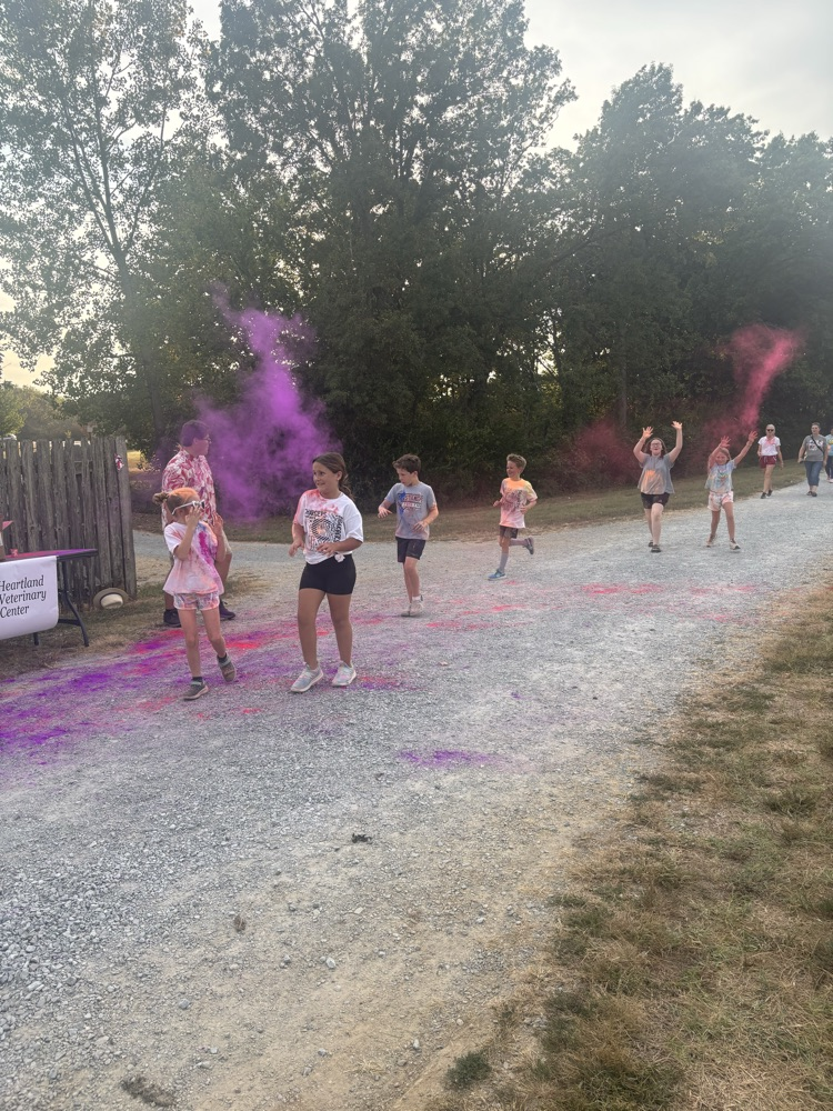 Jefferson Elementary Color Run 2025 🩷🩵💚💛💜🧡❤️💙