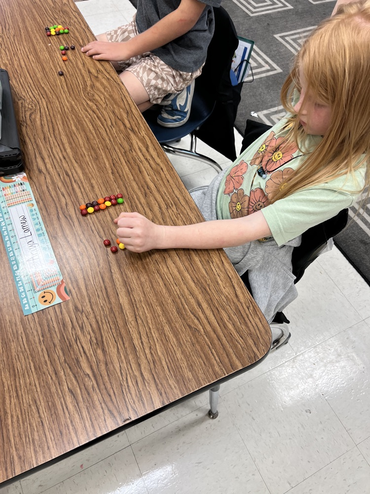 arrays made out of skittles