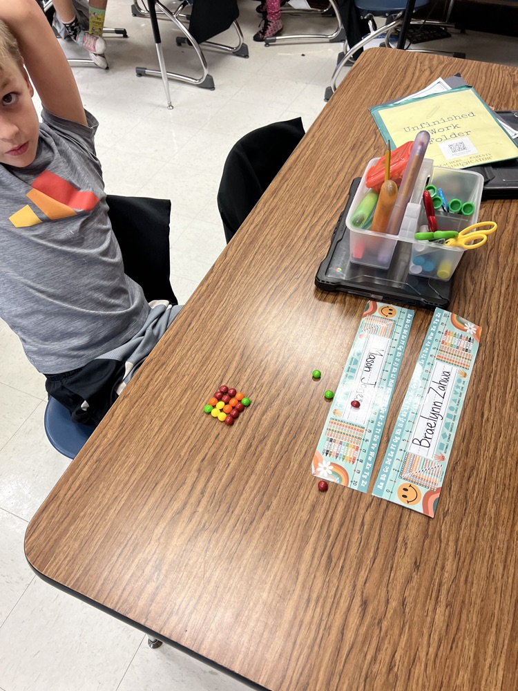 arrays made out of skittles