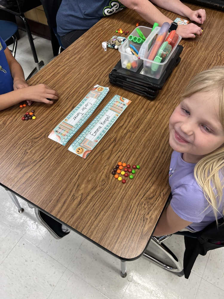 arrays made out of skittles