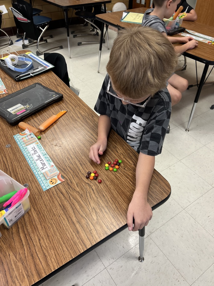 arrays made out of skittles