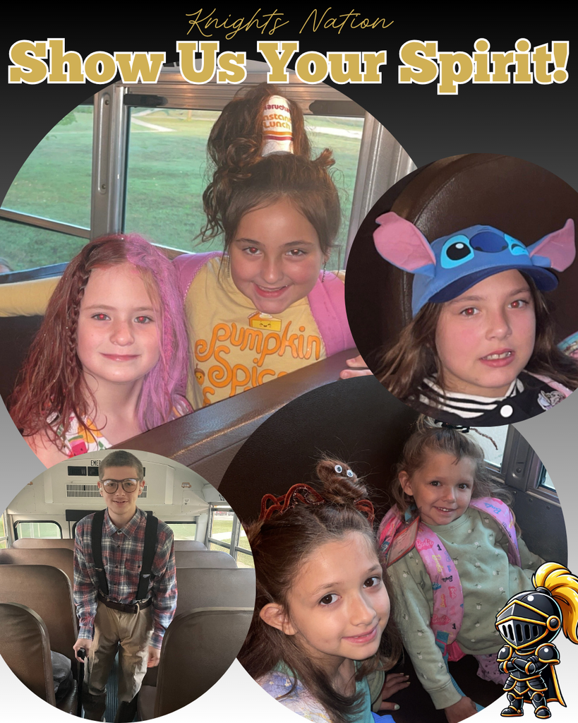 Knights Nation Show Us Your Spirit! Collage of students dressed up for spirit days