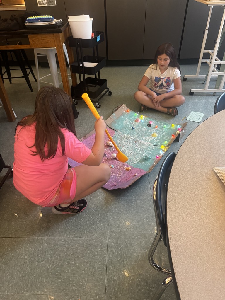 students working in a group on a project