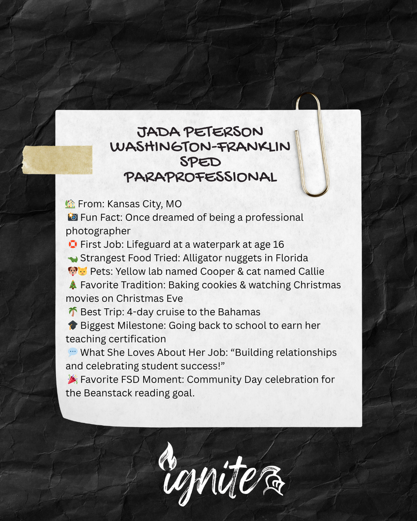 Jada Peterson info in caption