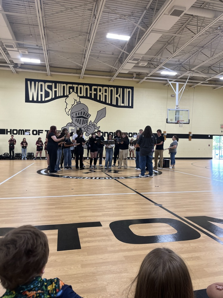 students during the assembly