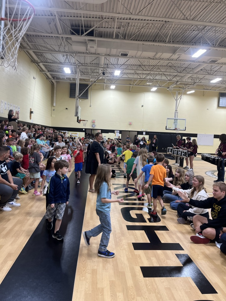 students during the assembly