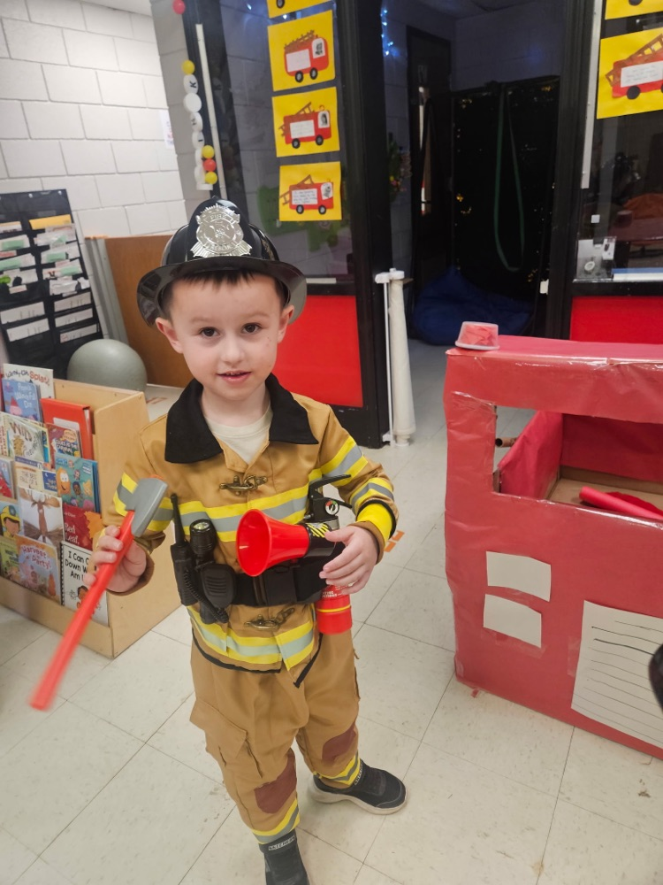 fire safety week, kids enjoying