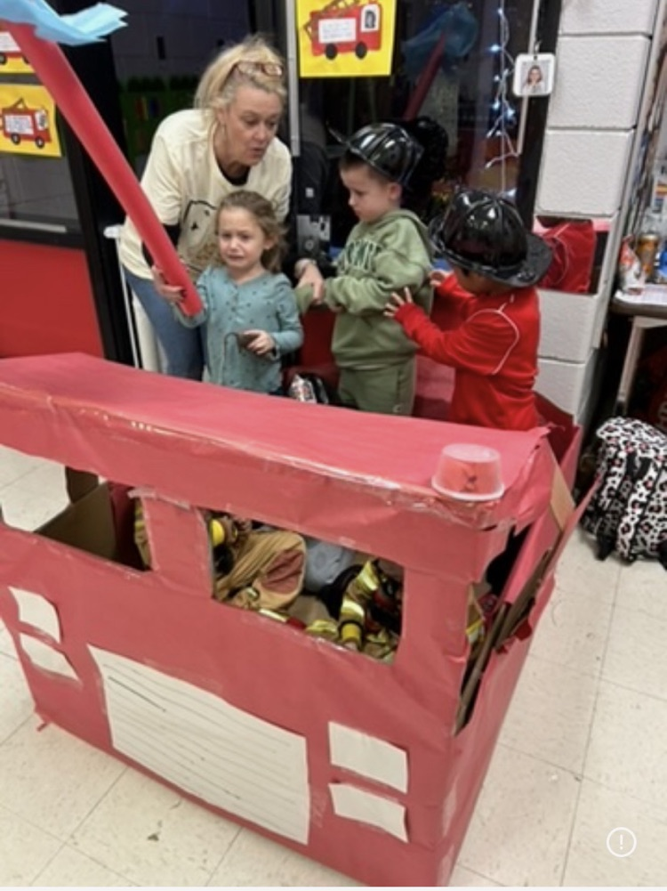 fire safety week, kids enjoying