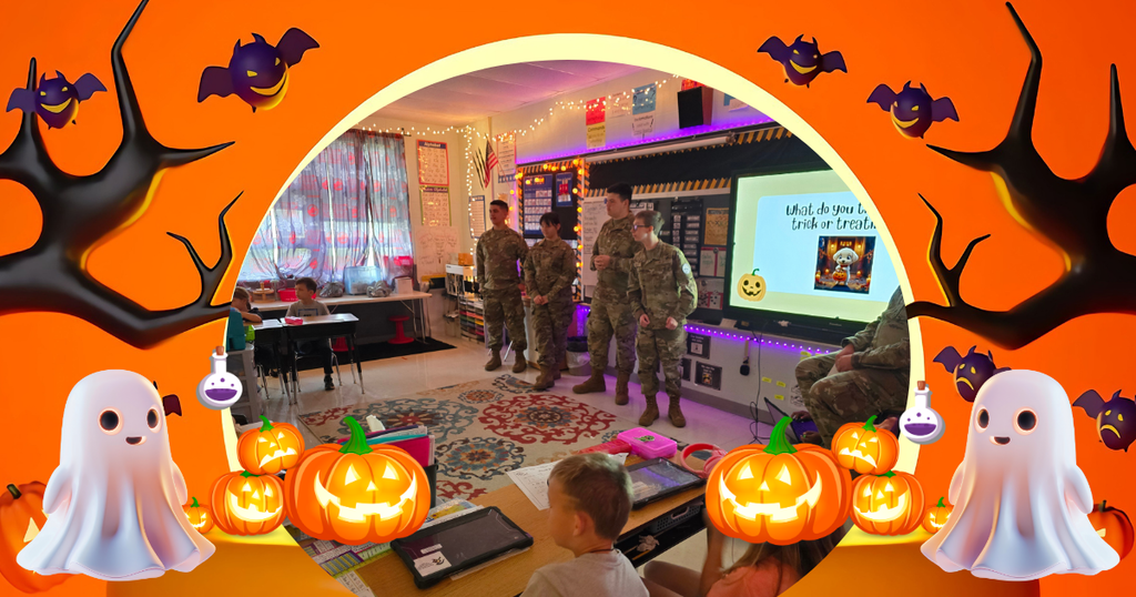 students and cadets in the classroom