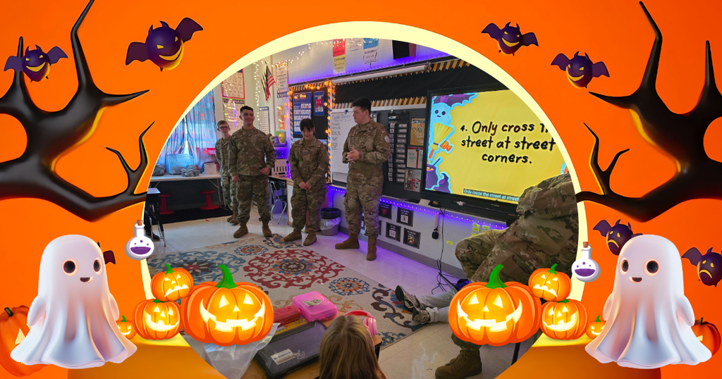 students and cadets in the classroom