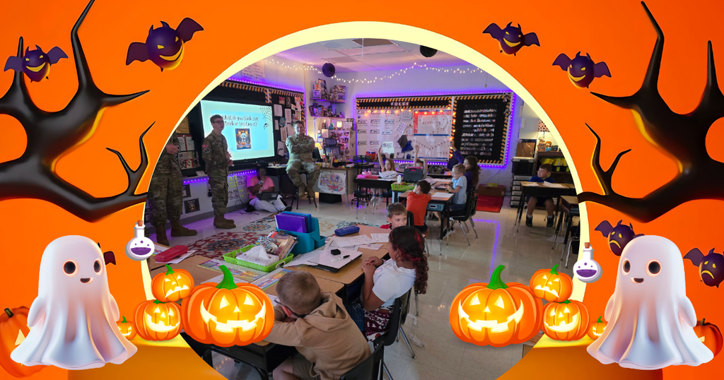 students and cadets in the classroom