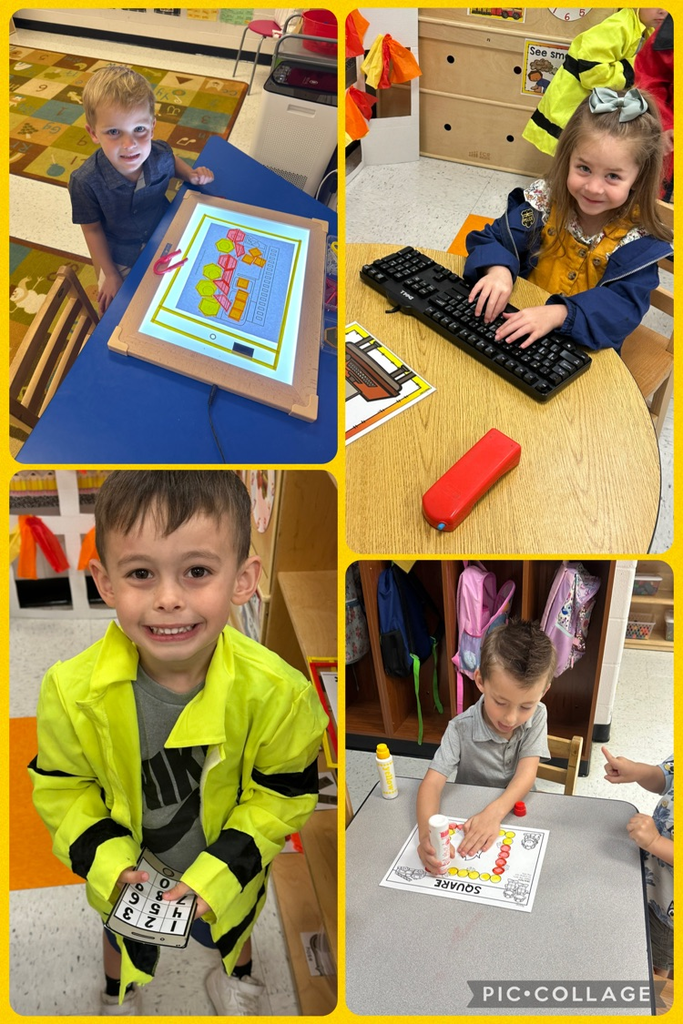 Prek fire safety stations!