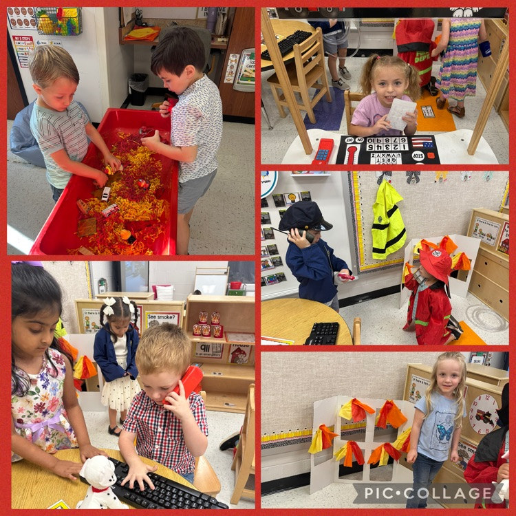 Prek fire safety stations!