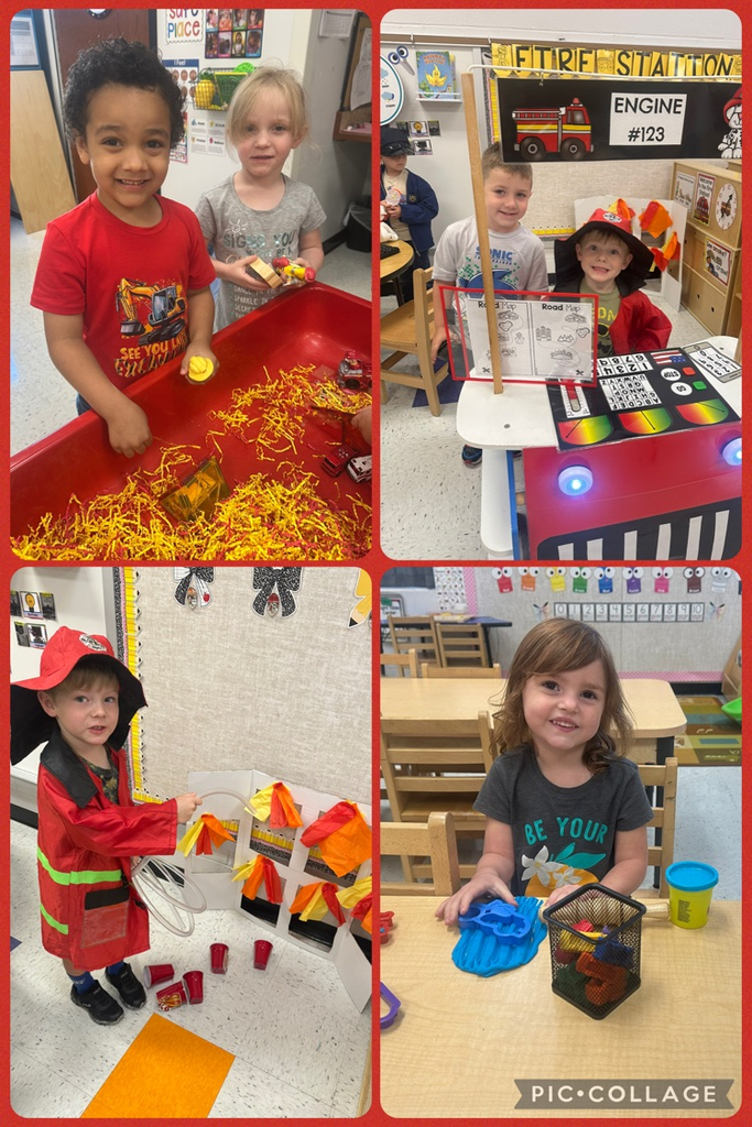 Prek fire safety stations!