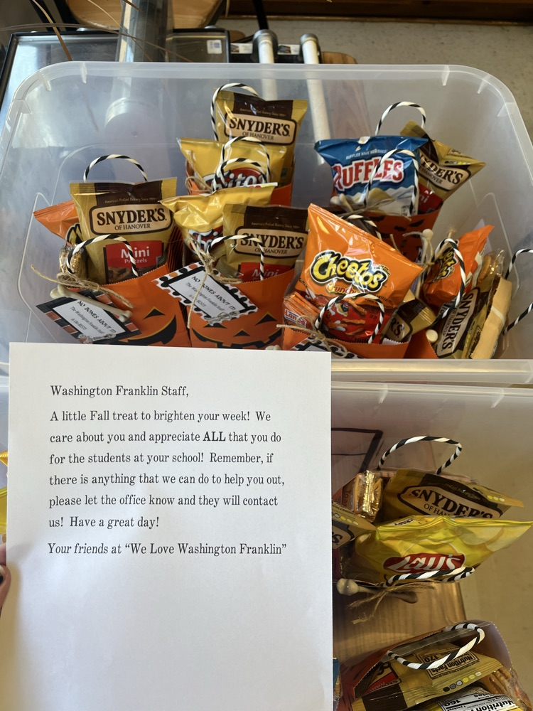 WF Staff Gifts from our wonderful we love WF group