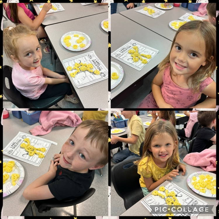 kids with Cheeto skeleton