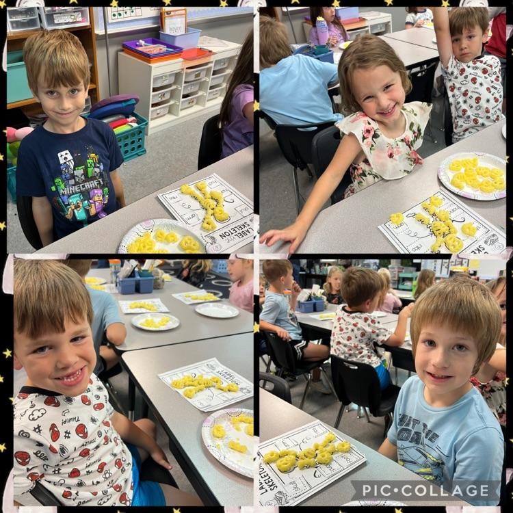 kids with Cheeto skeleton