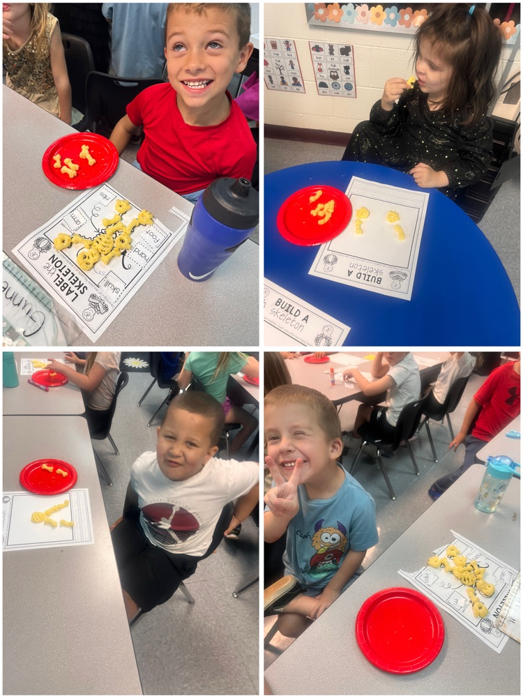 kids with Cheeto skeleton