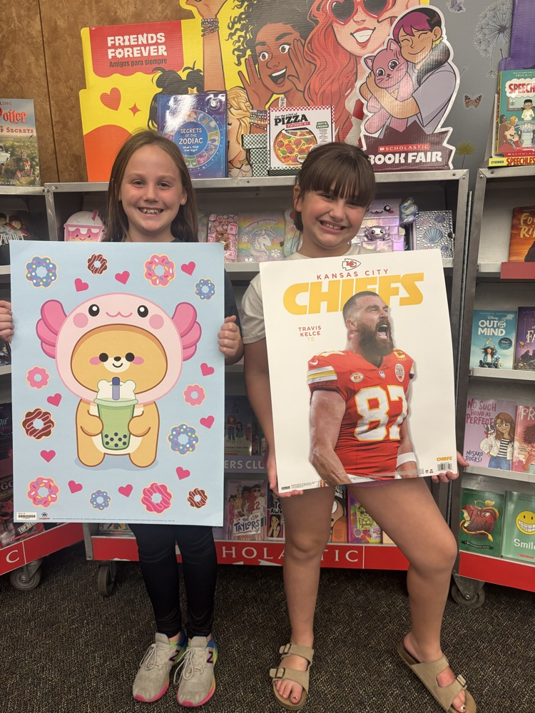 students at book fair