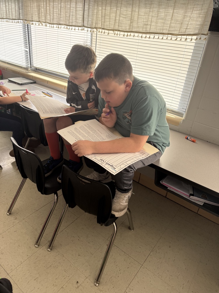 Students in Mrs. Voss’ class are working to track fluency and set goals to improve reading comprehension.