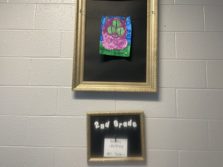 second grade monster art