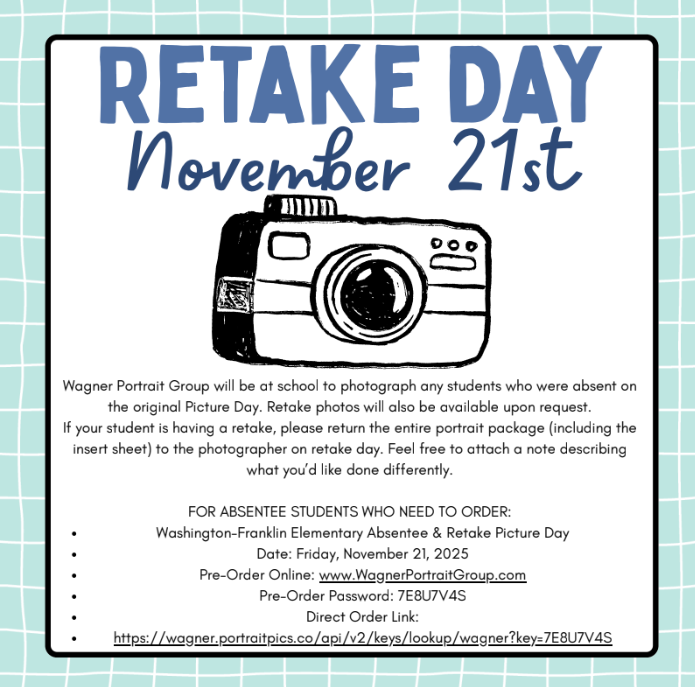 picture retake day is Friday, November 21st. 