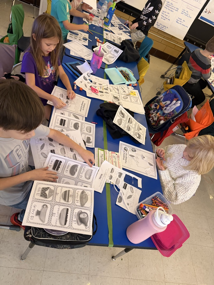 thanksgiving math activity in first grade 