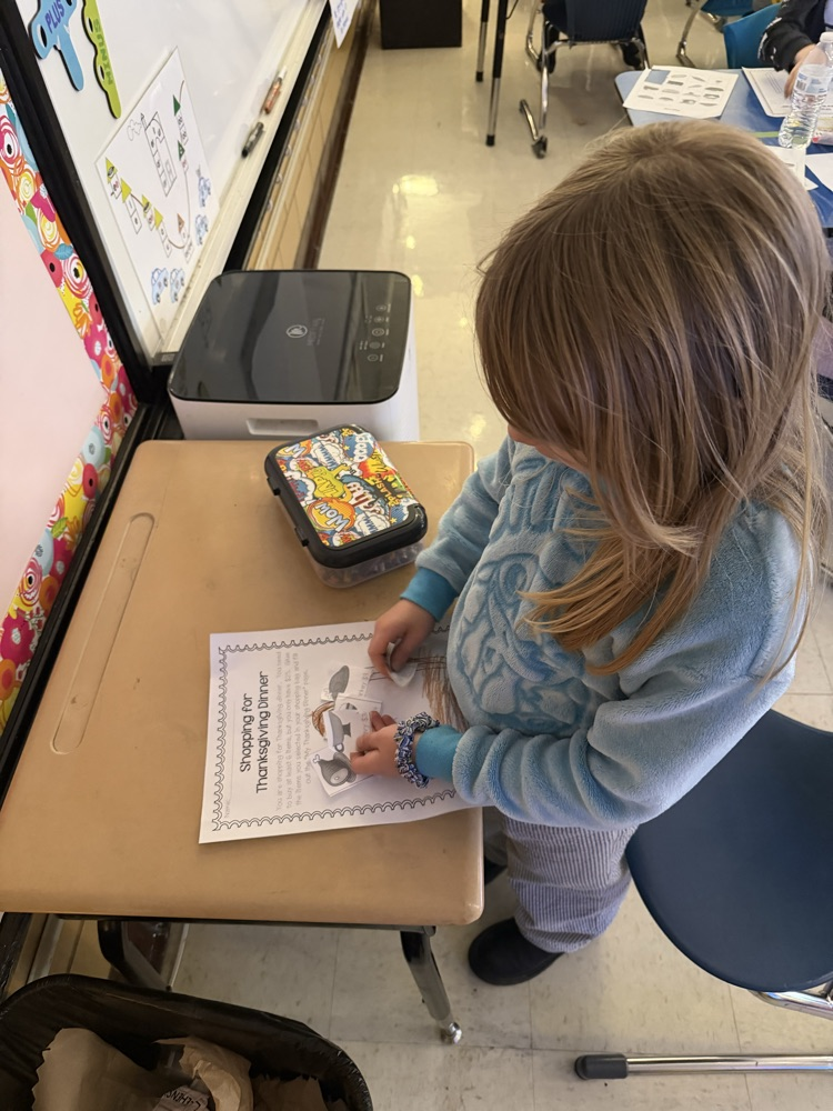 thanksgiving math activity in first grade 