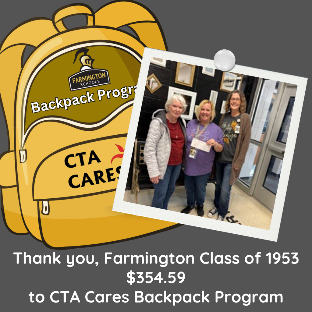 photo of Mary with CTA representatives and a check