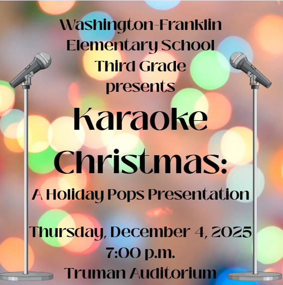 Third Grade Karaoke Christmas - a holiday pops presentation Thursday, December 4th at 7:00 p.m