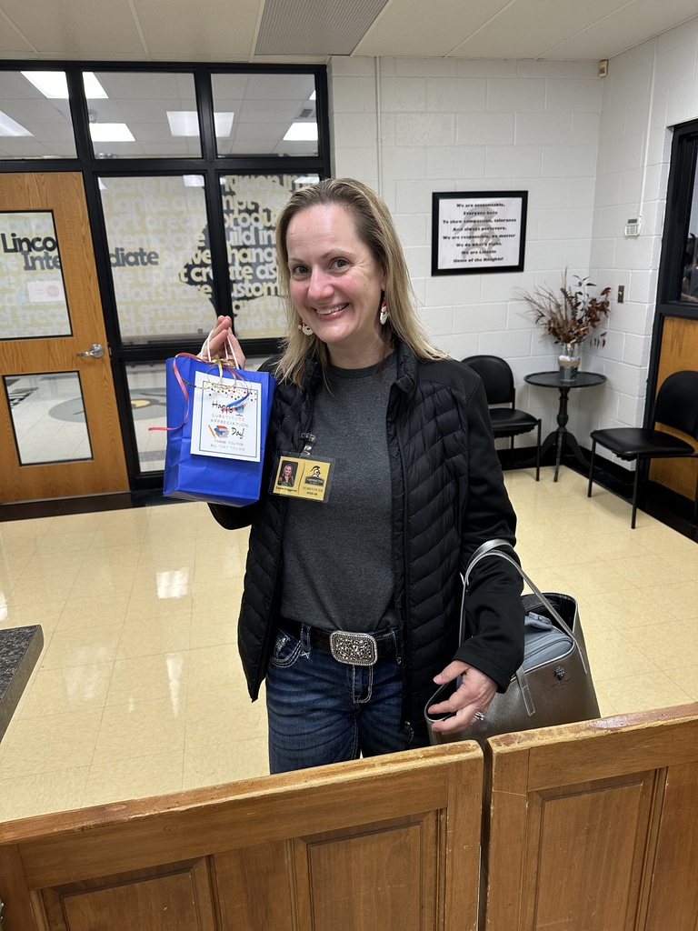 Substitute teachers with gift bags