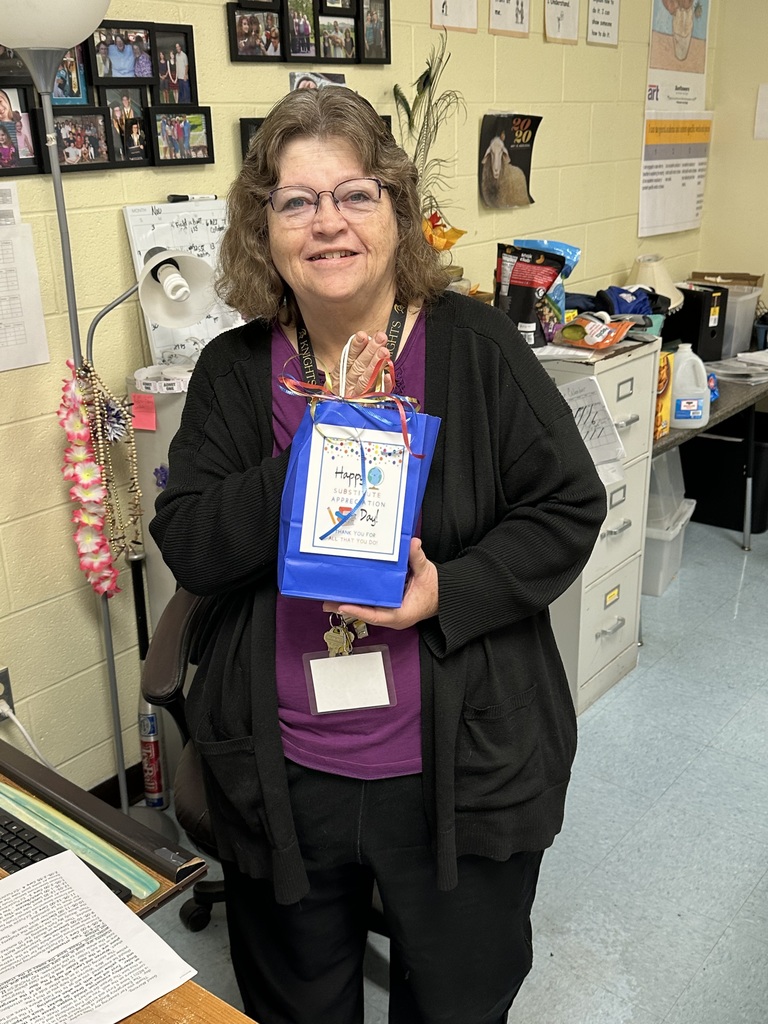 Substitute teachers with gift bags