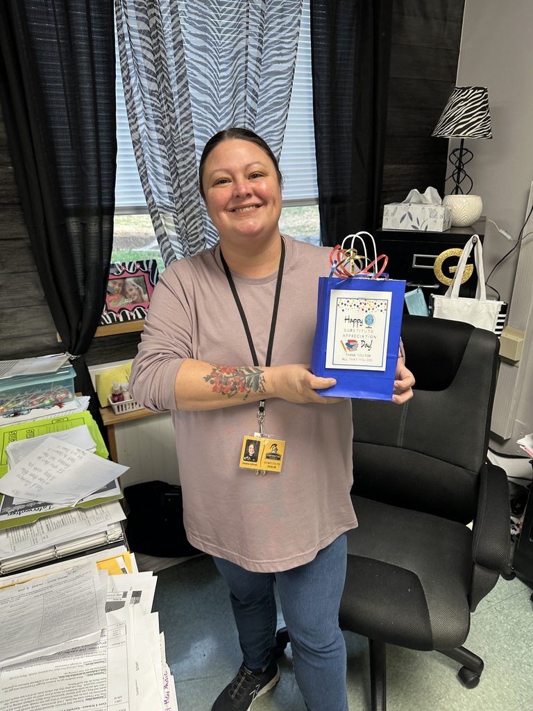 Substitute teachers with gift bags