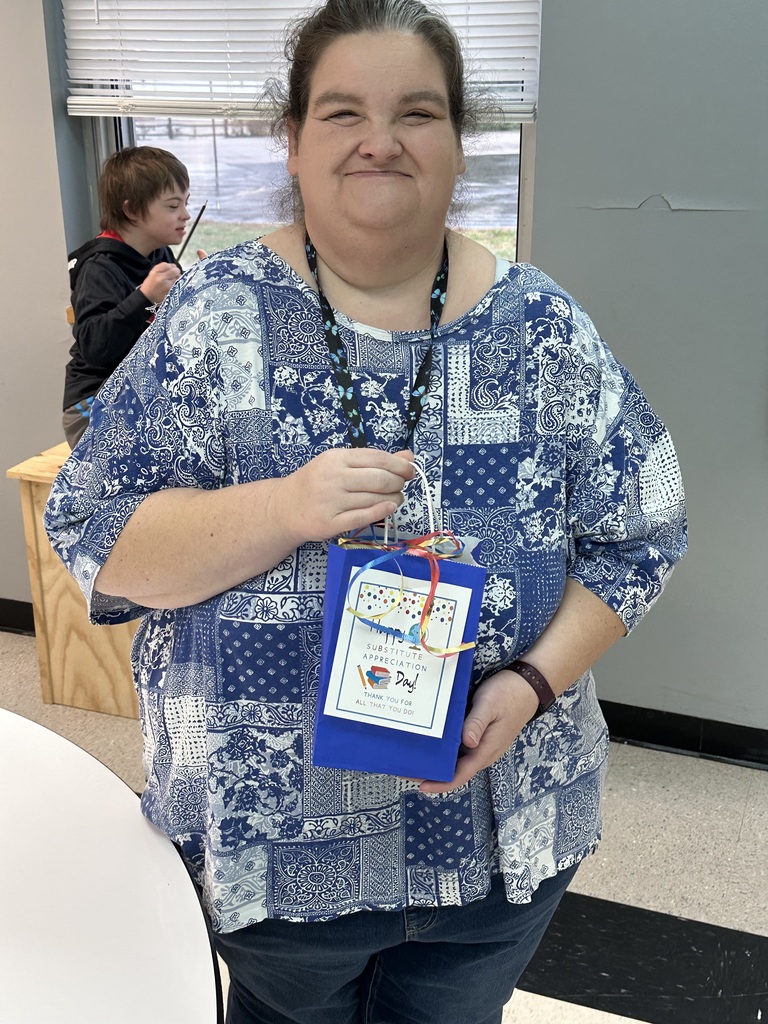Substitute teachers with gift bags