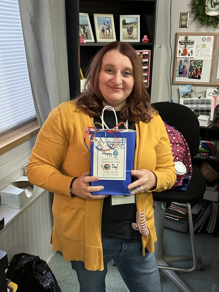 Substitute teachers with gift bags